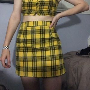Yellow Gingham Set